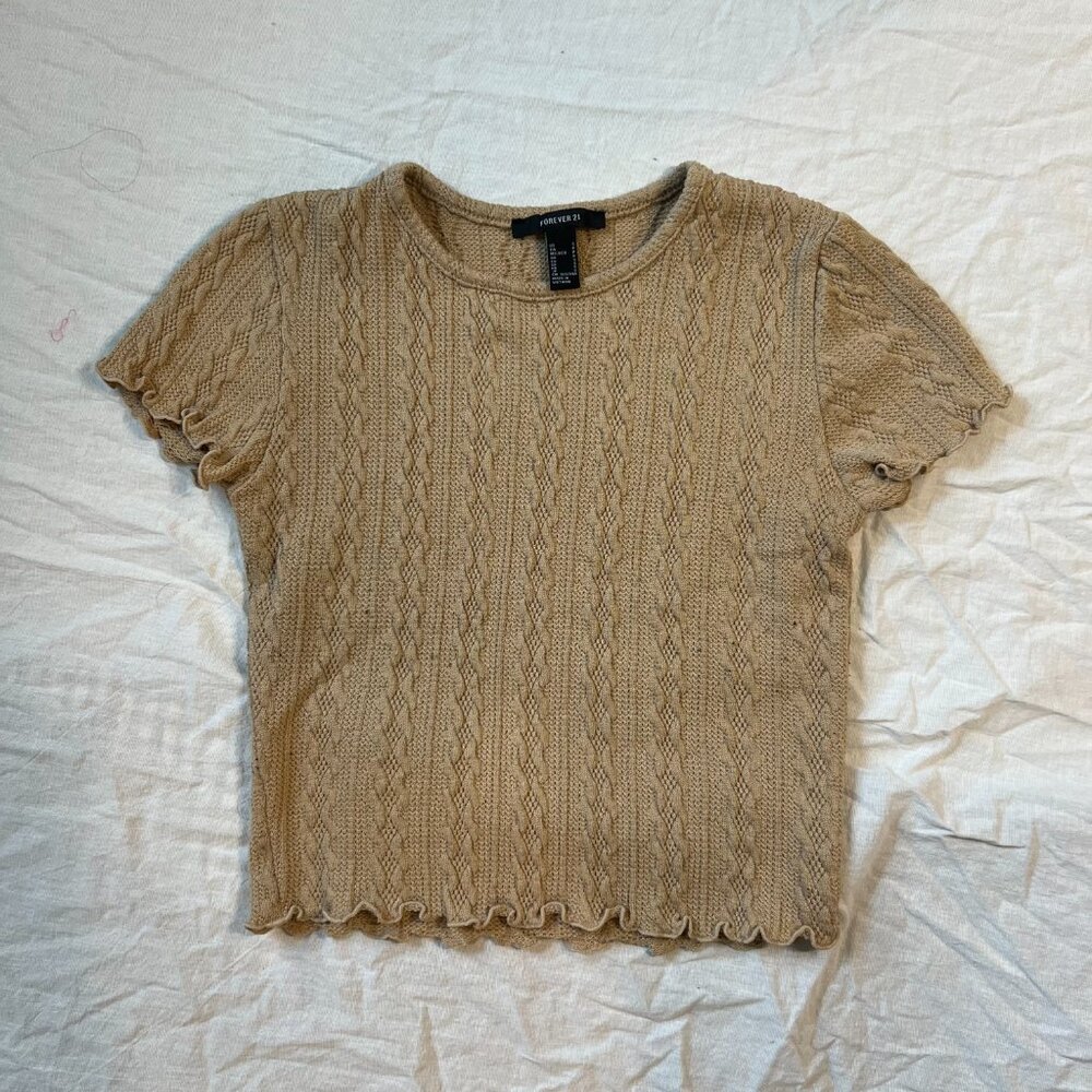 Cropped Knit Top